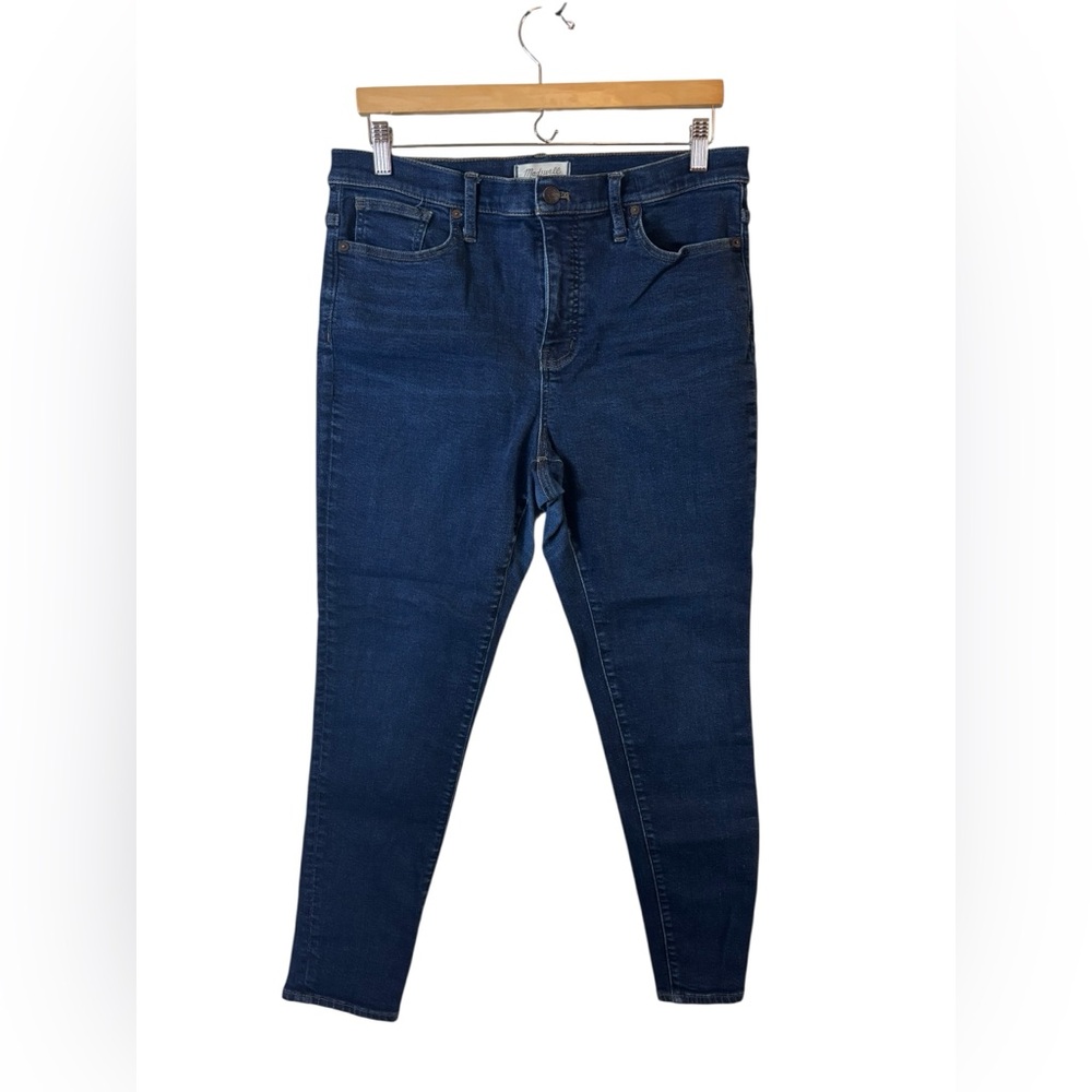 MADEWELL | denim blue jeans 9” mid rise skinny 32